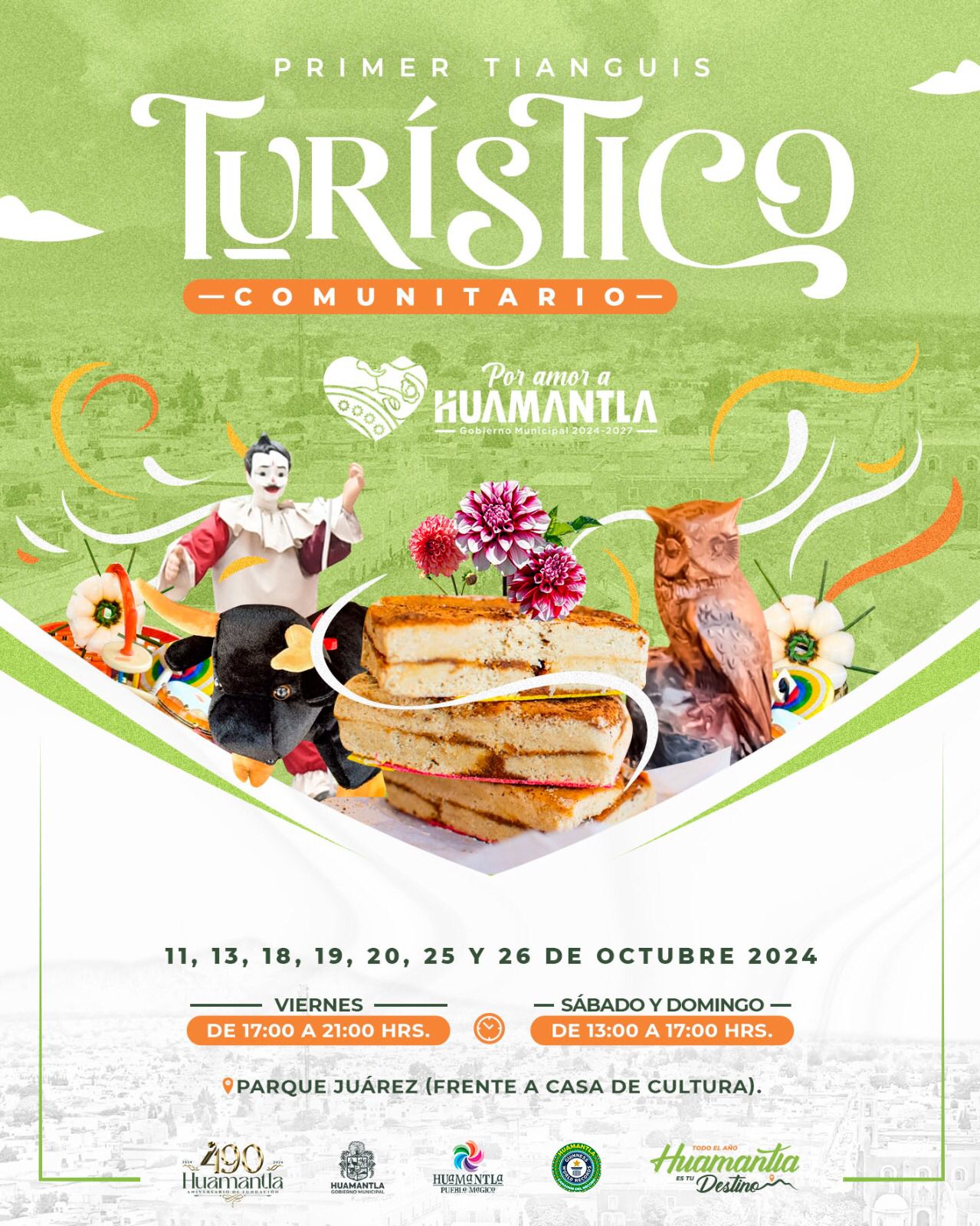 Cada fin de semana de octubre Huamantla vivirá una fiesta con el Tianguis Turístico Comunitario